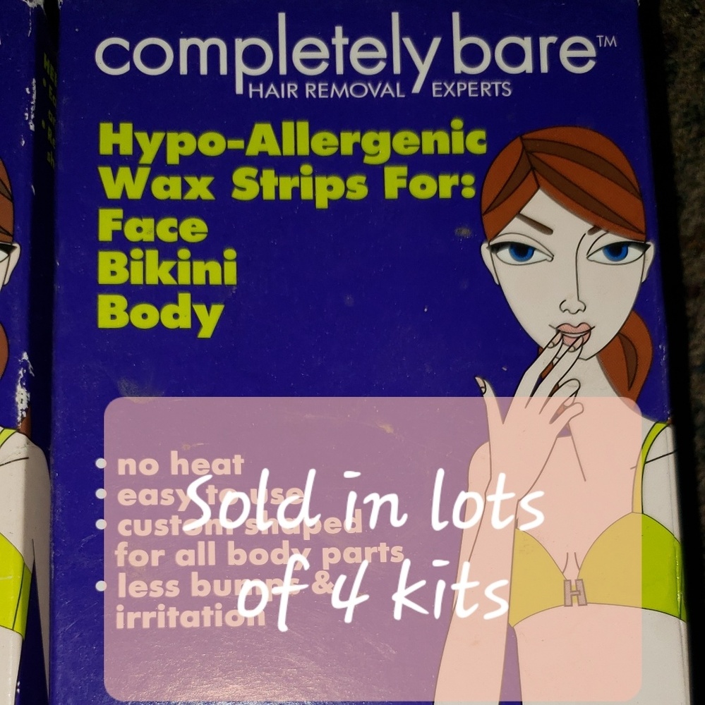 lot of 4 Completely Bare Hypo Allergenic Wax Strip